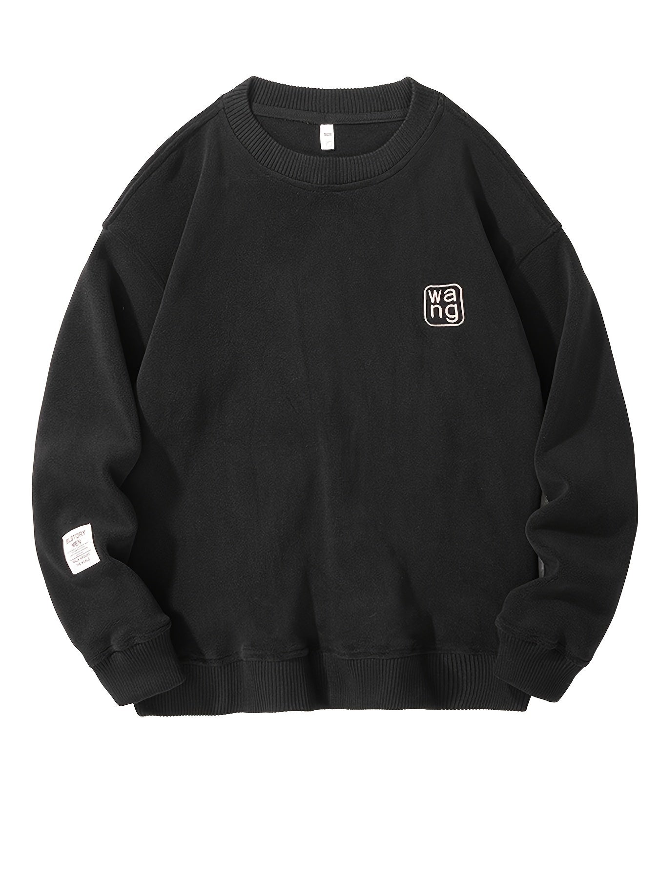 Comfortable Mens Graphic Crew Neck Sweatshirt