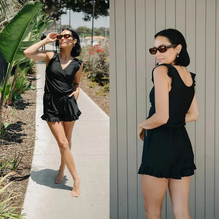 Built in bra and Leggings Swim Romper