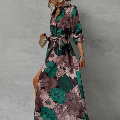 Elegant Waist Maxi Dress