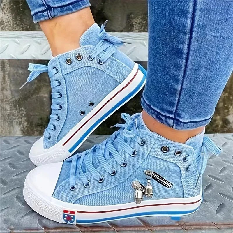 Fashionable Zip Up Skinny Jeans - OutfitLondon