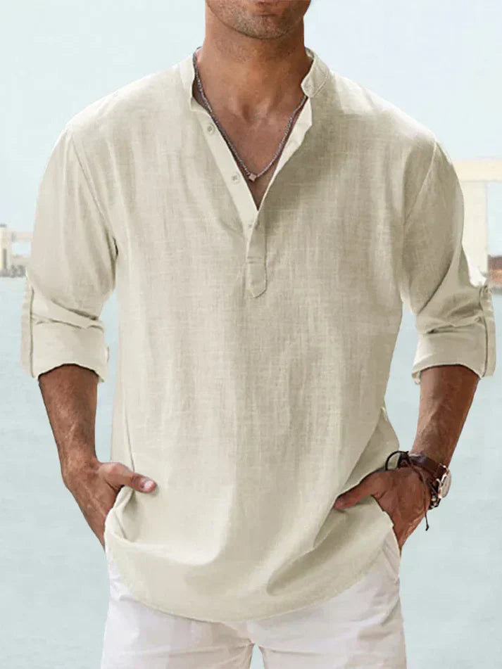 Men's Linen Casual Shirt Caleb