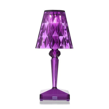 Crystal Cordless Diamond Table Lamp