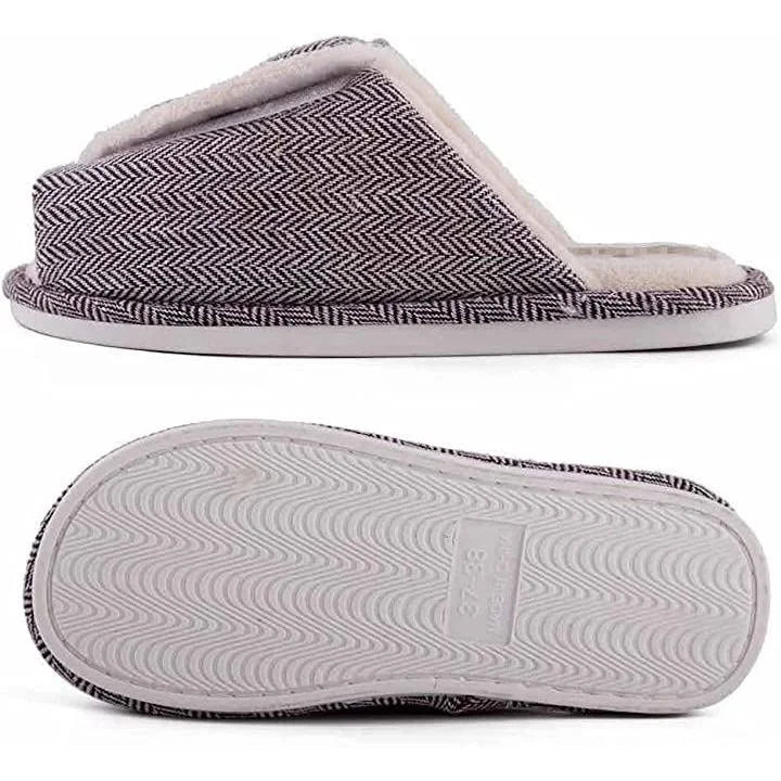 Swollen Feet Non-Slip Open Toe Indoor Wool Slippers