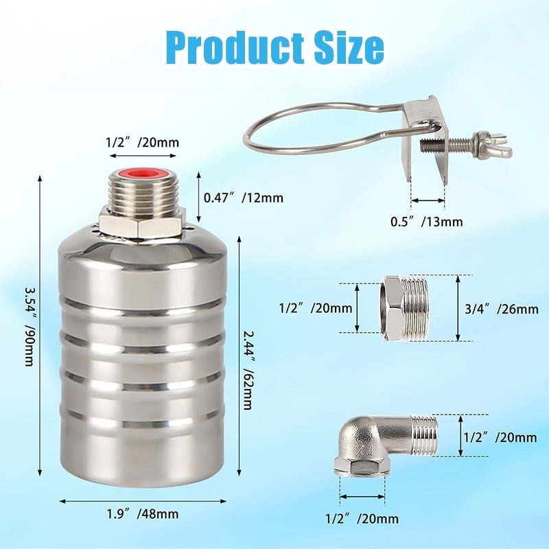 Stainless Steel Float Ball Valve for Automatic Tank Water Level Control