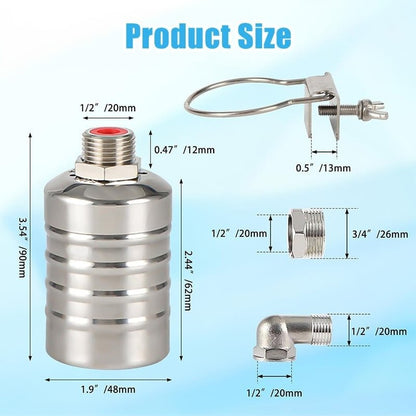 Stainless Steel Float Ball Valve for Automatic Tank Water Level Control