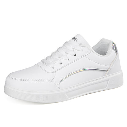 Orthopedic PU Leather Accent Sneakers