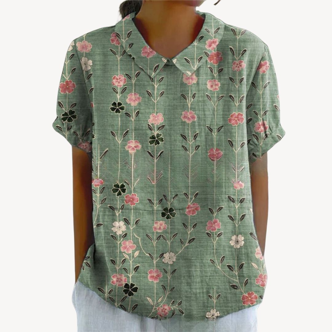 Pretty Blouse Button Front Ladies Shirt