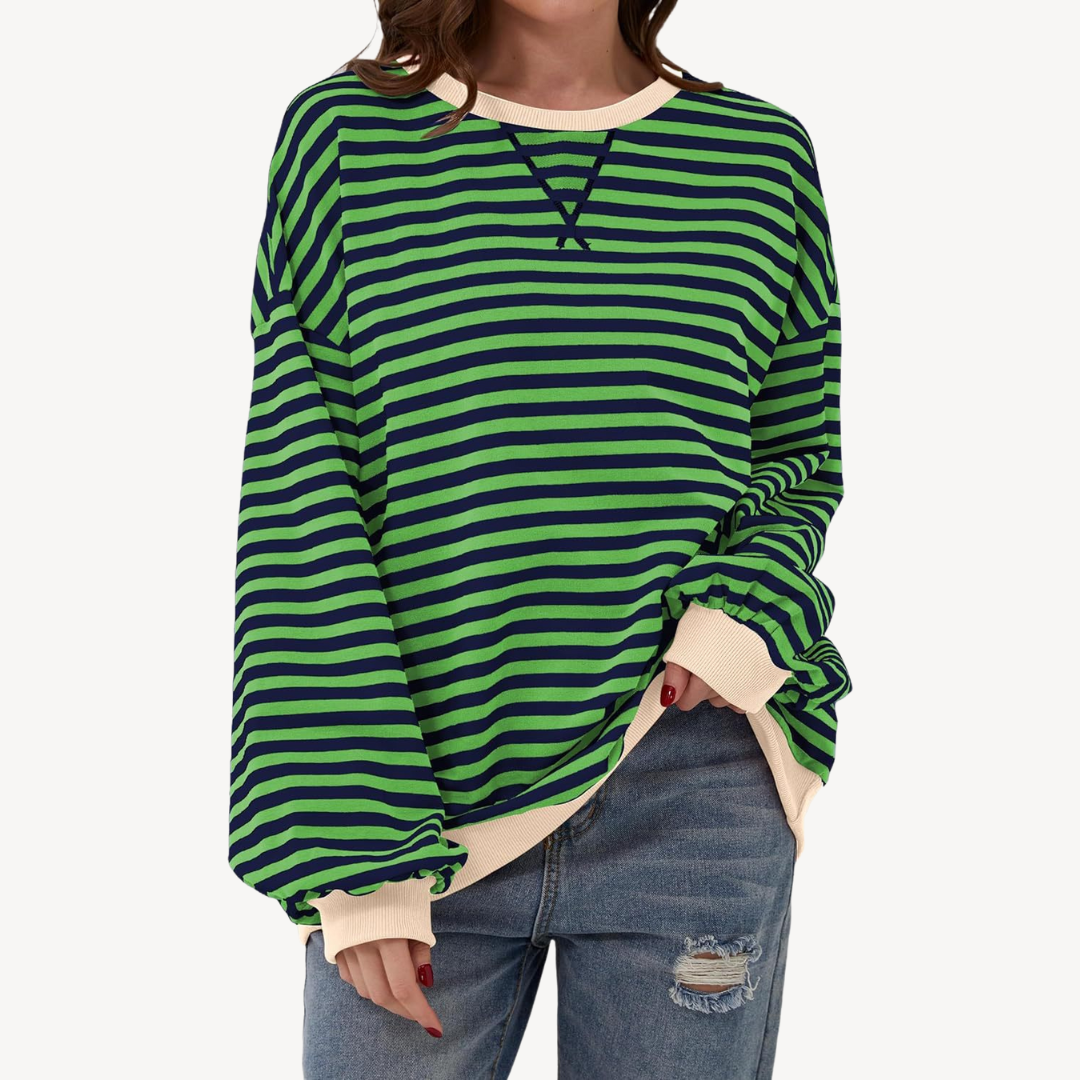 Ladies Classic Vertical Stripe Shirt
