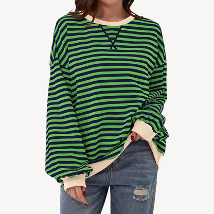 Ladies Classic Vertical Stripe Shirt