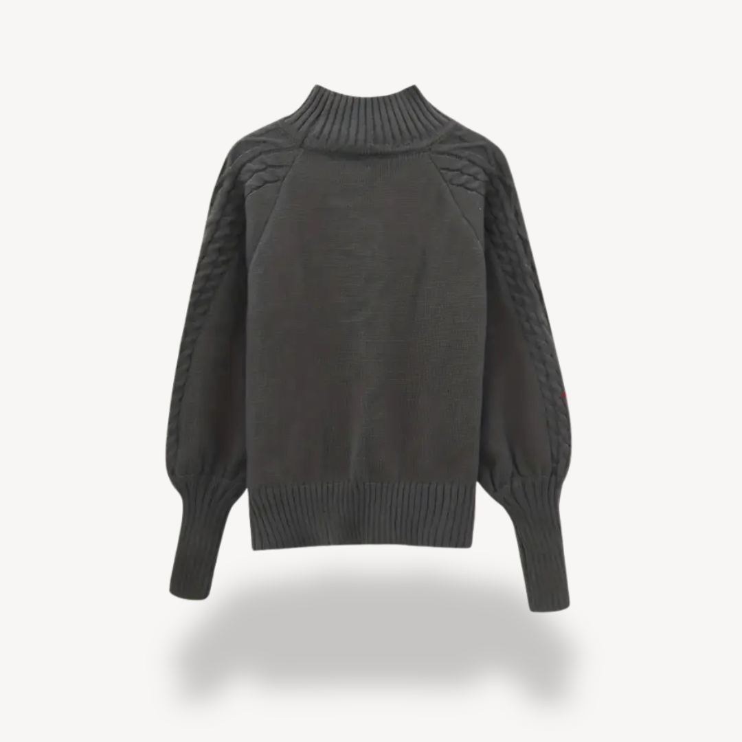 Soft Crew Neck Wool Sweater for Women
