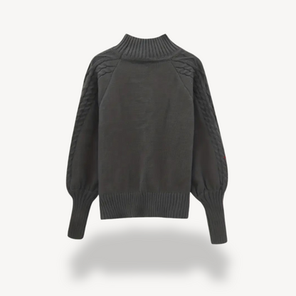 Soft Crew Neck Wool Sweater for Women