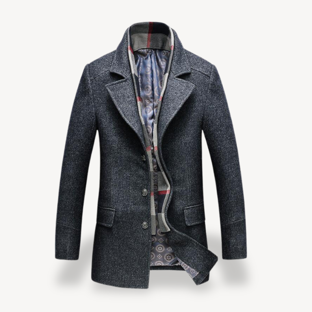 Warm Water Resistant Mens Trench Coat
