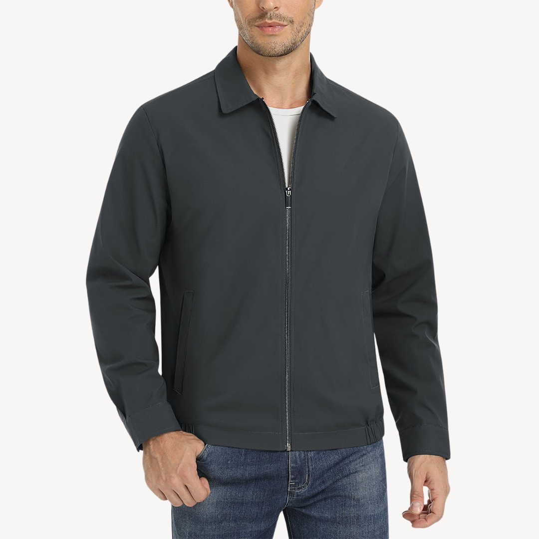 Waterproof Mens Zip Up Jacket with Pockets