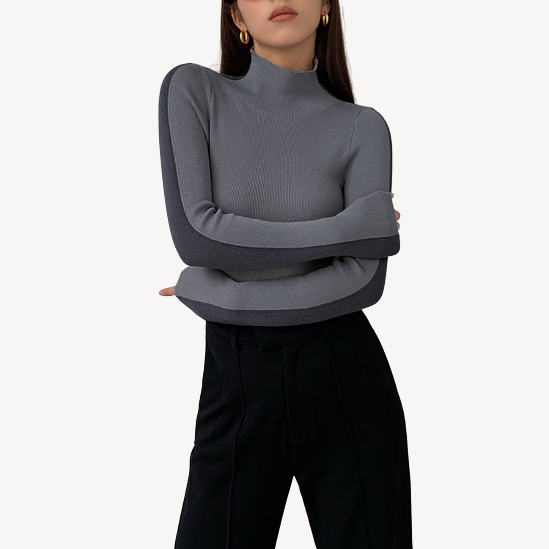 Ladies Classic Dual Color Sweater Top