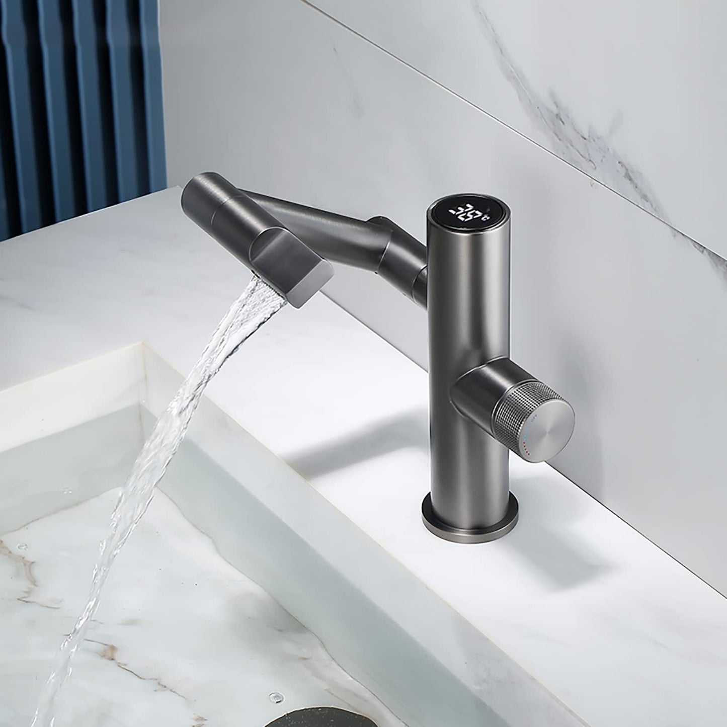 Smart Touch Bathroom Faucet with Temperature Screen - OutfitLondon