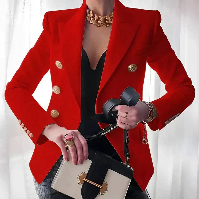 Classic Fit Ladies Double Button Blazer