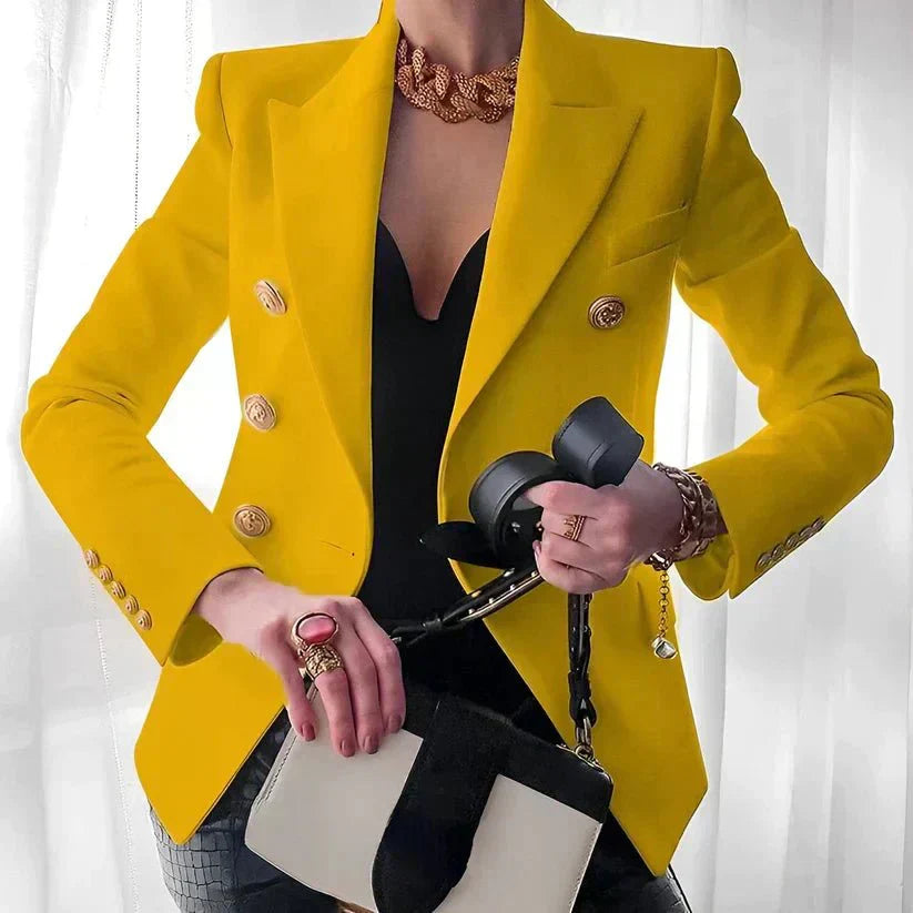 Classic Fit Ladies Double Button Blazer
