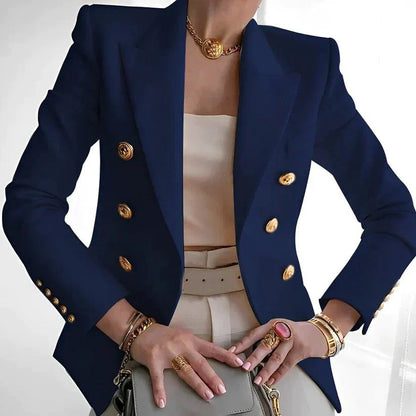 Classic Fit Ladies Double Button Blazer
