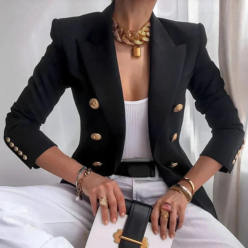 Classic Fit Ladies Double Button Blazer