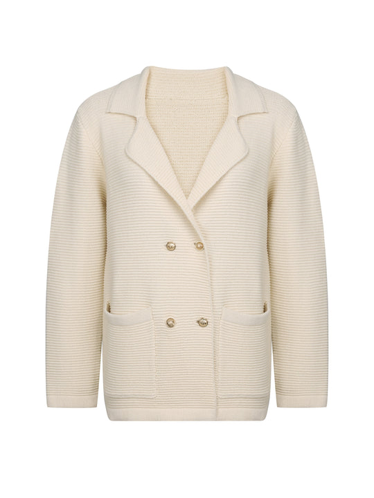 Timeless Tan Ladies Tailored Jacket with Pockets