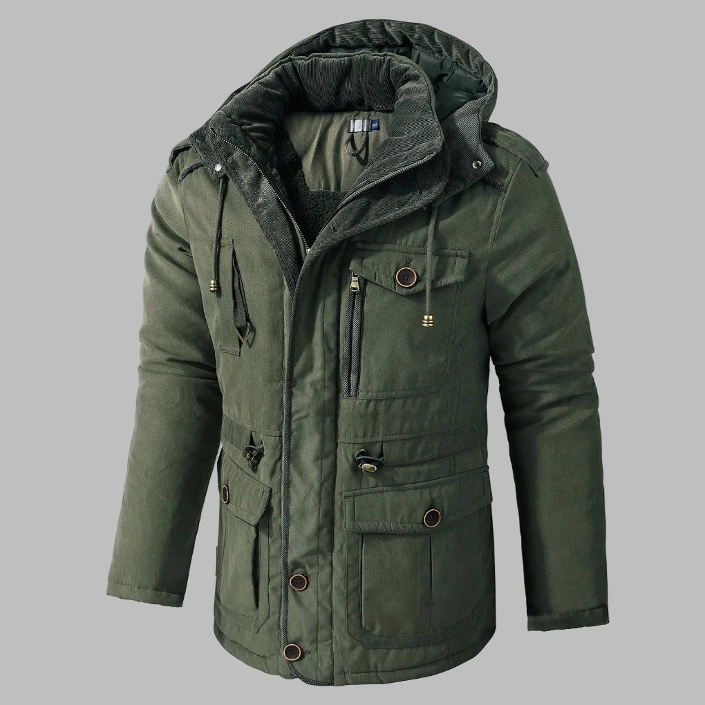 Warm Insulated Mens Parka Coat