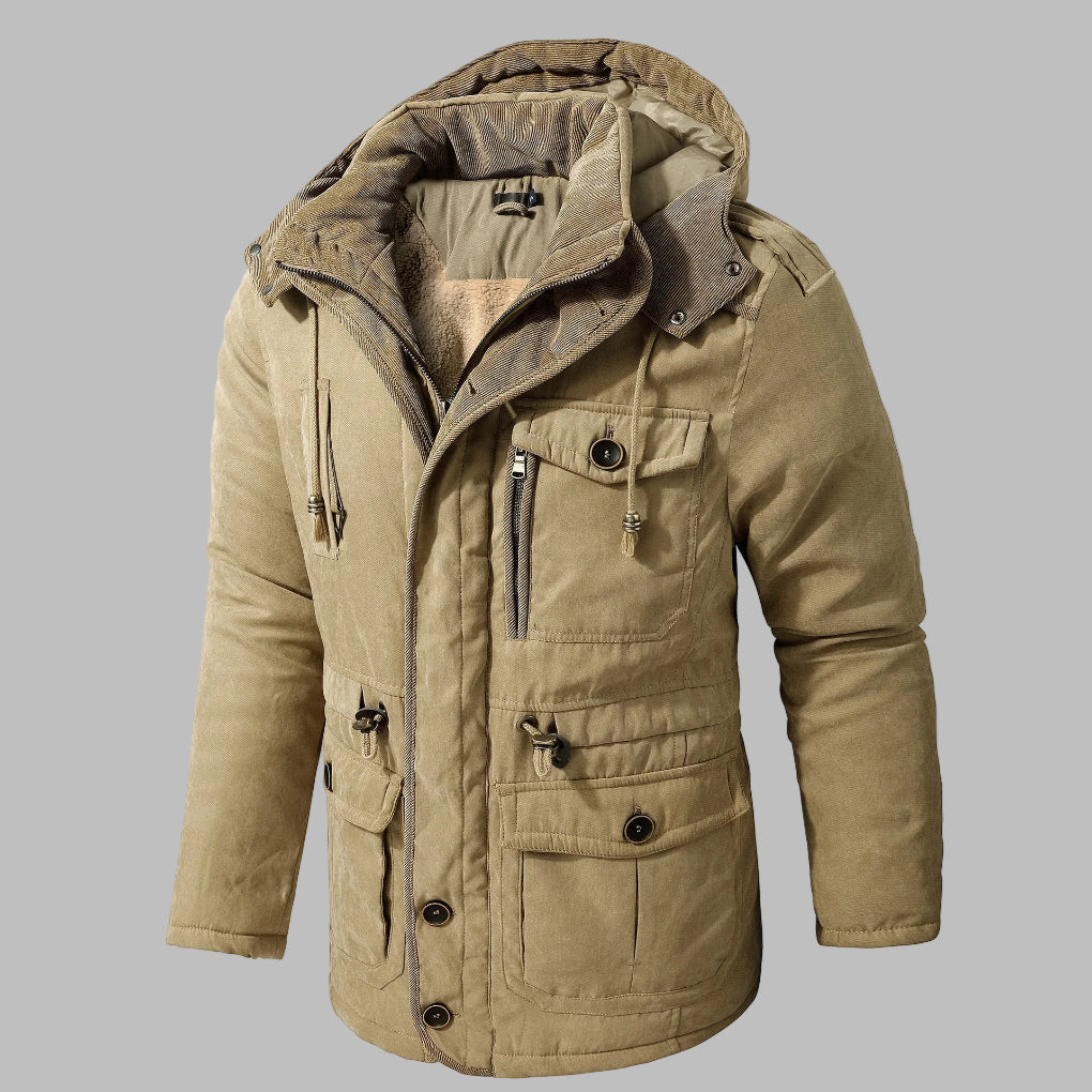 Warm Insulated Mens Parka Coat