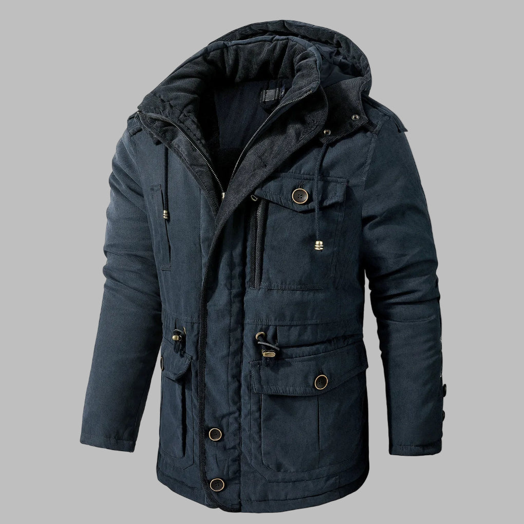 Warm Insulated Mens Parka Coat - OutfitLondon