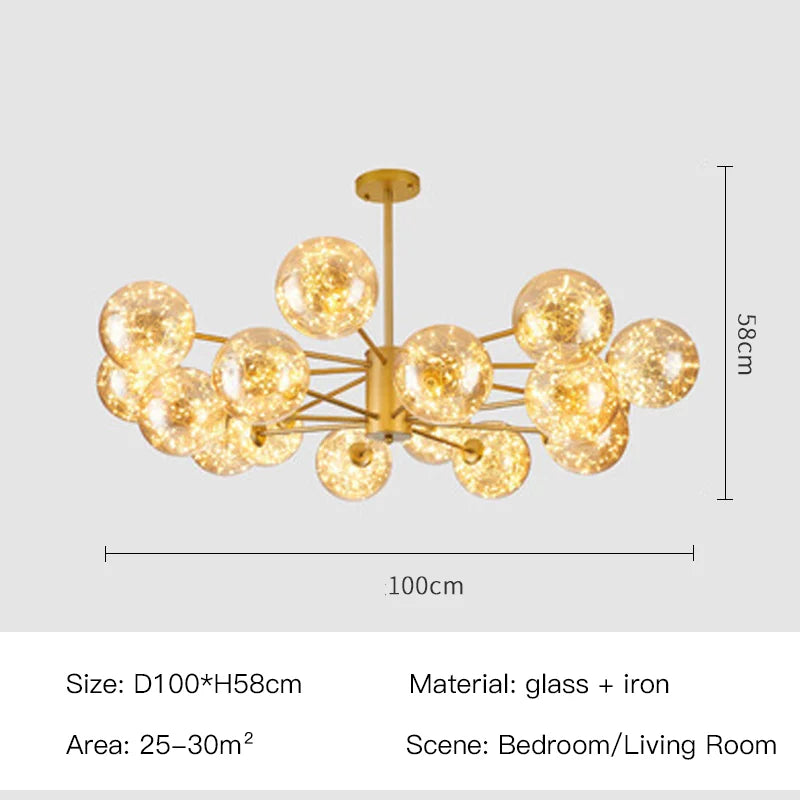 Luxury Crystal Hanging Light Chandelier Fixture