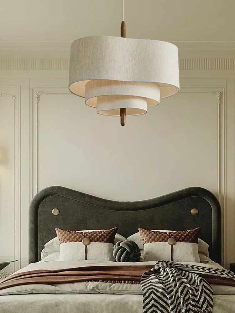 Elegant Textile Pendant Light with Soft Shade - OutfitLondon