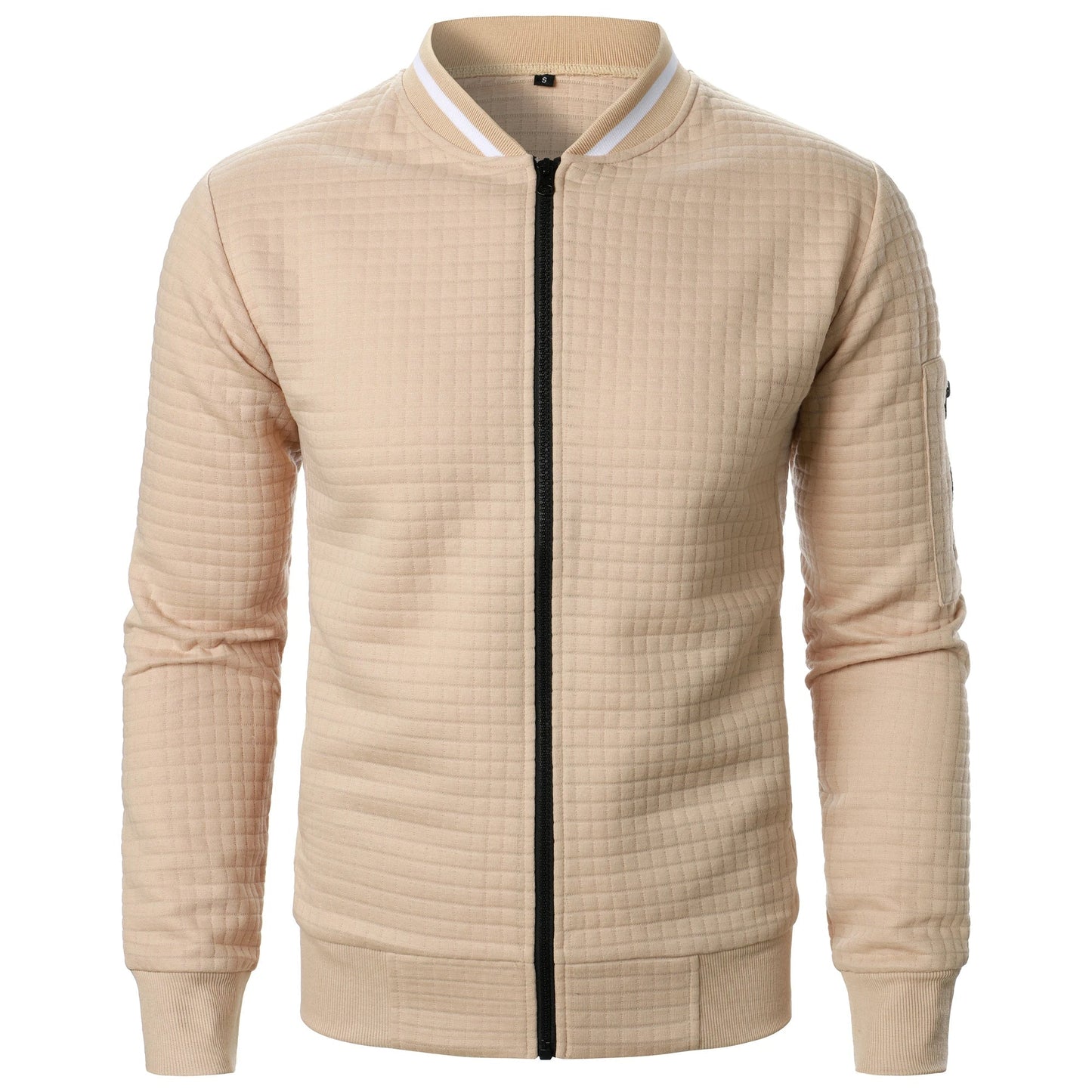 Classic Zip Up Mens Cotton Sweater - OutfitLondon