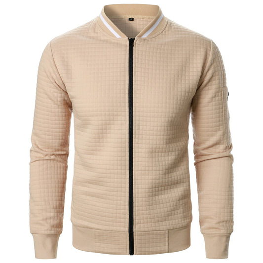 Classic Zip Up Mens Cotton Sweater - OutfitLondon