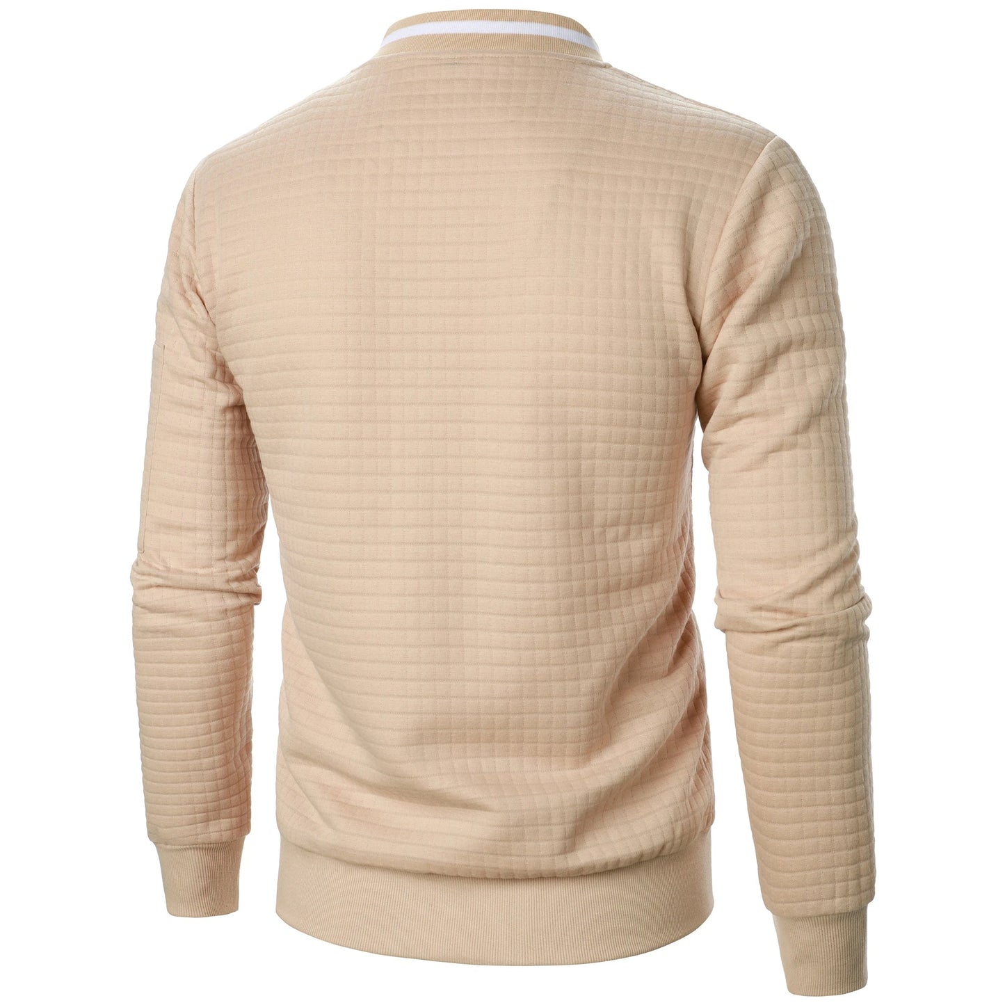 Classic Zip Up Mens Cotton Sweater