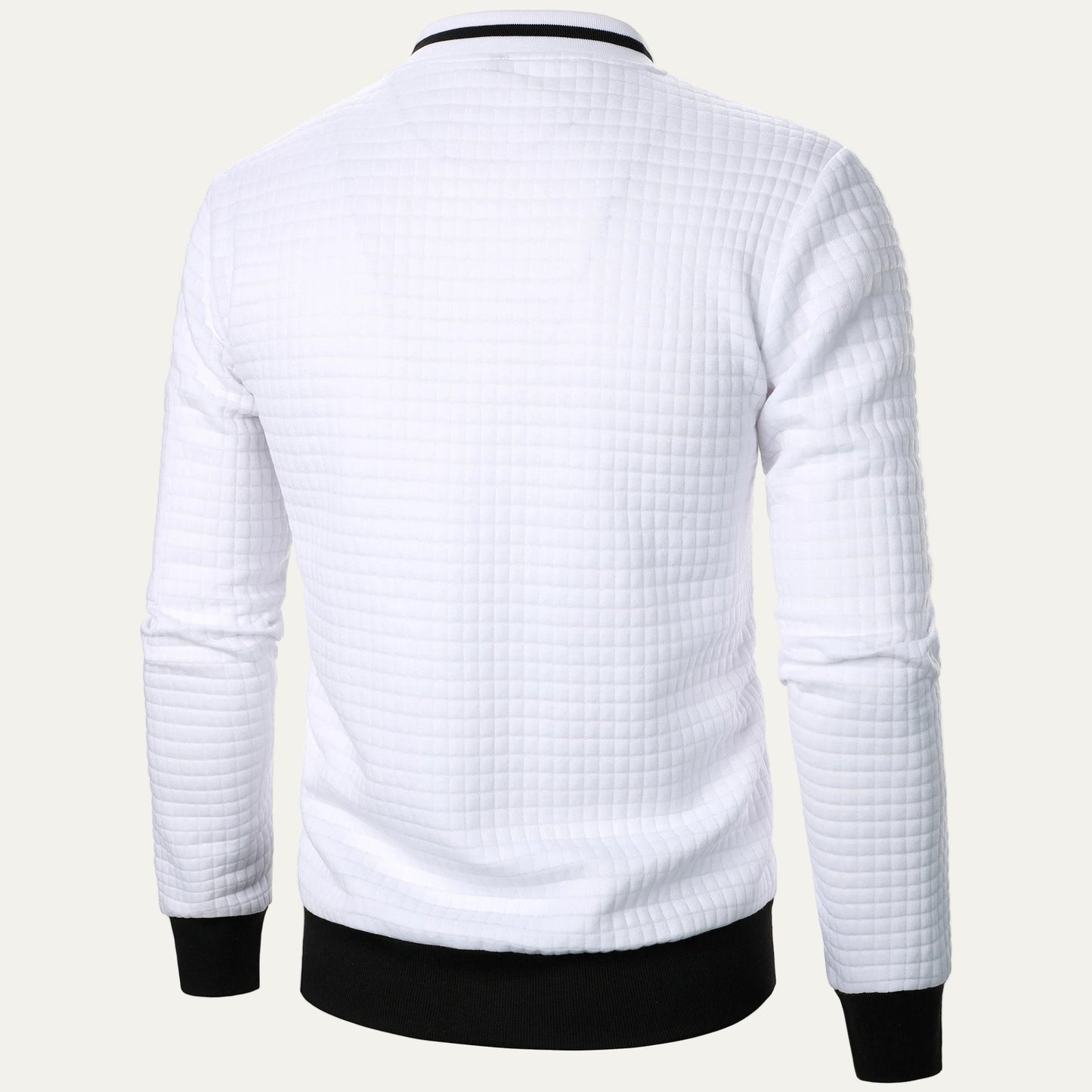 Men's Padded Grid Bomber Jacket