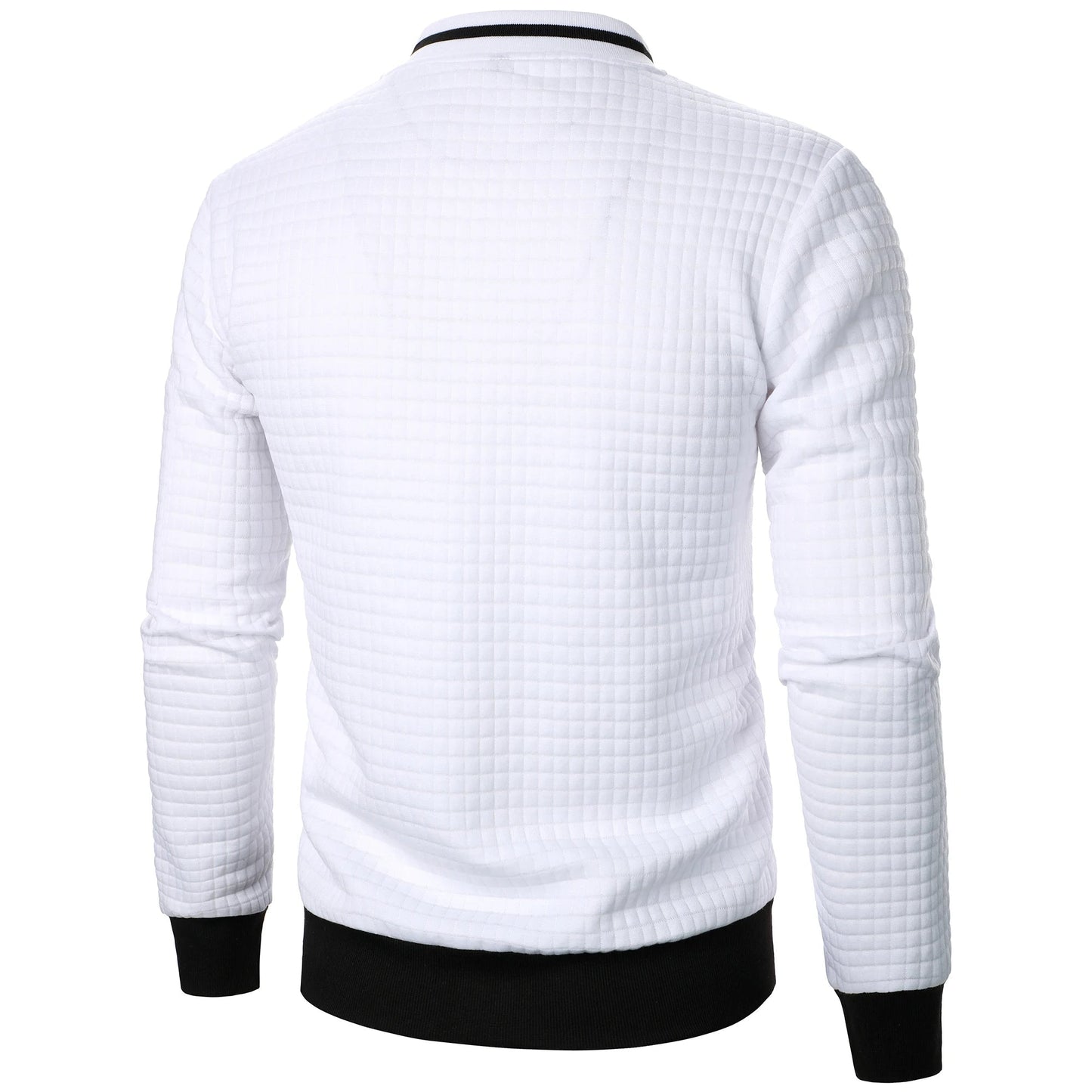 Classic Zip Up Mens Cotton Sweater
