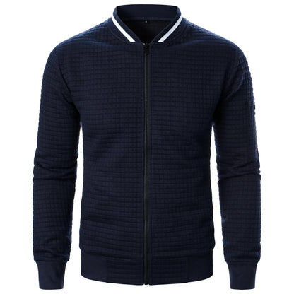 Classic Zip Up Mens Cotton Sweater