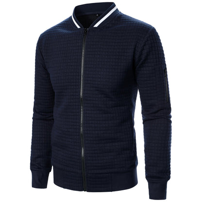 Classic Zip Up Mens Cotton Sweater