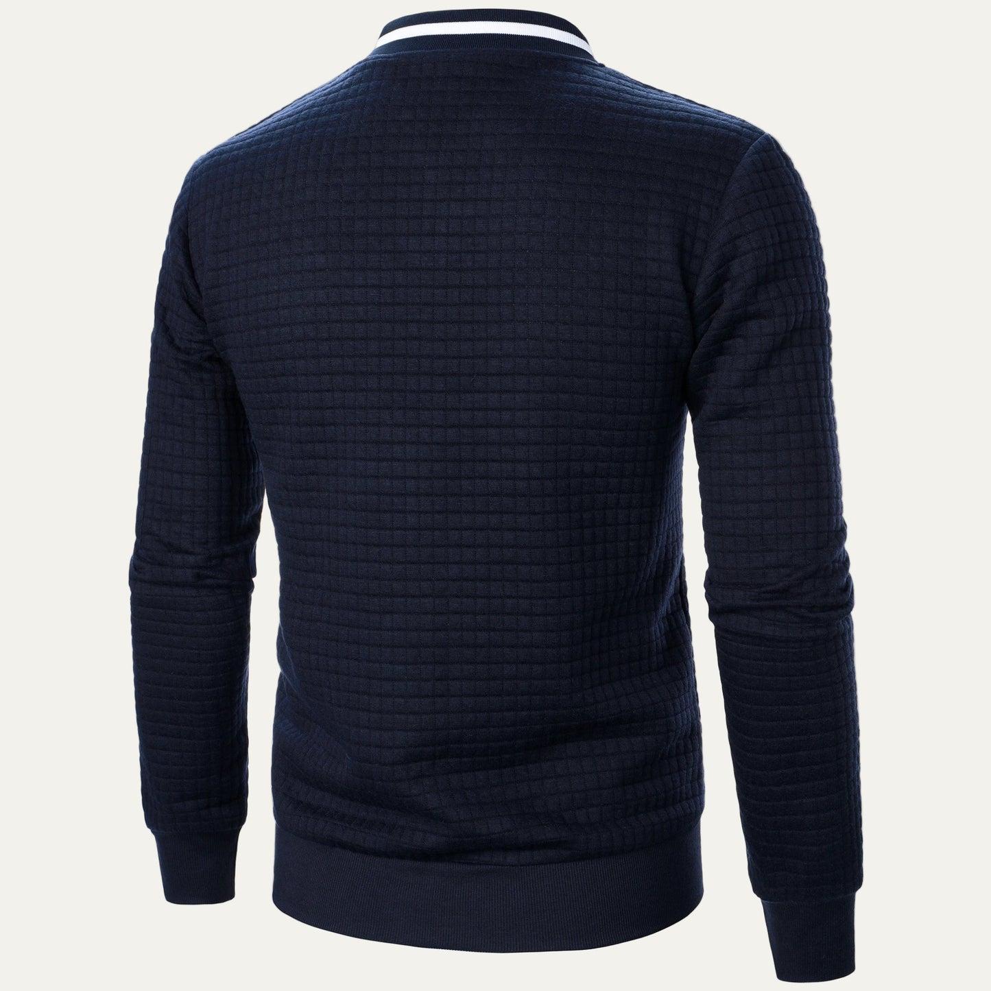 Men's Padded Grid Bomber Jacket