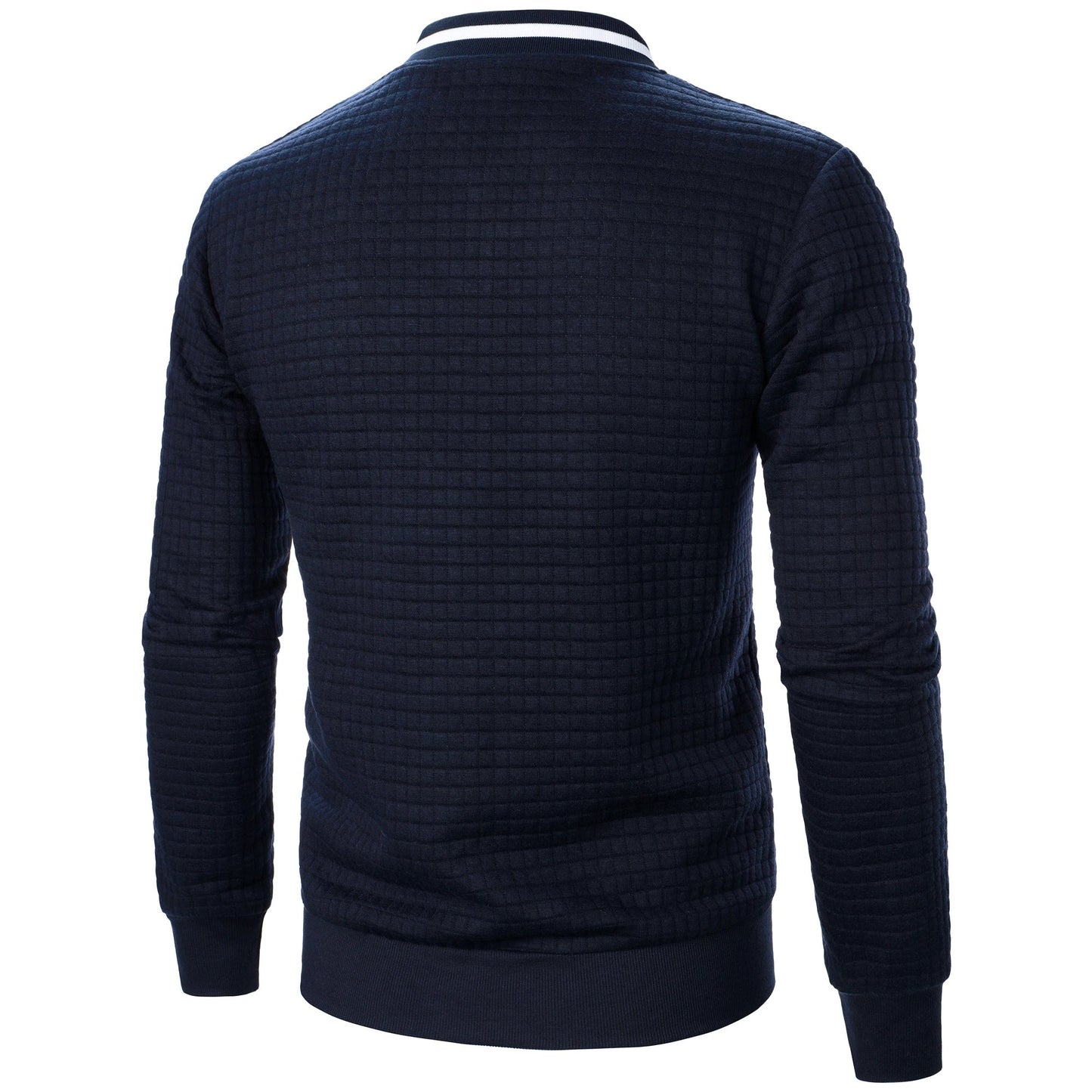 Classic Zip Up Mens Cotton Sweater