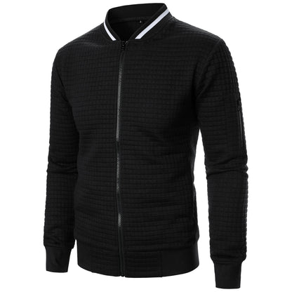 Classic Zip Up Mens Cotton Sweater