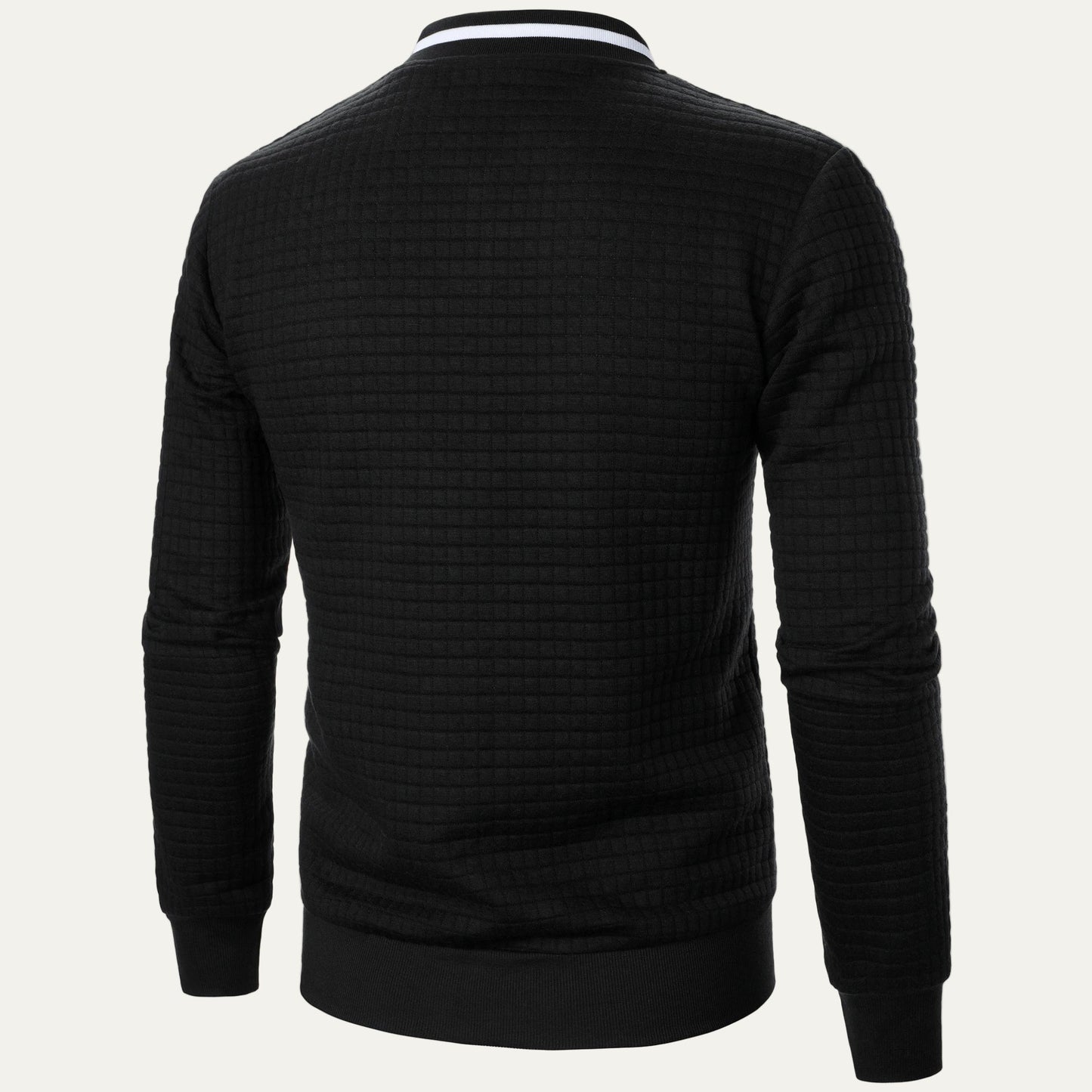 Men's Padded Grid Bomber Jacket