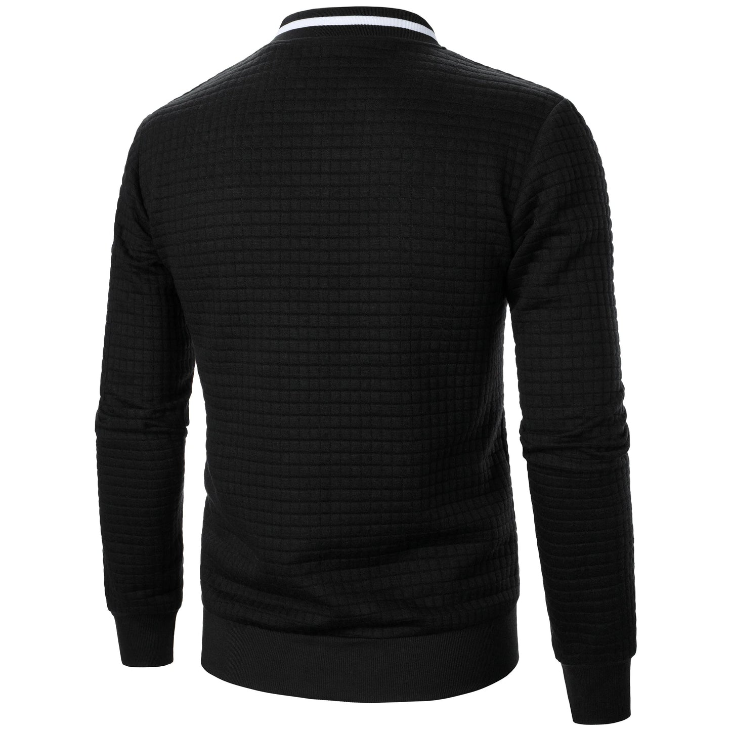 Classic Zip Up Mens Cotton Sweater