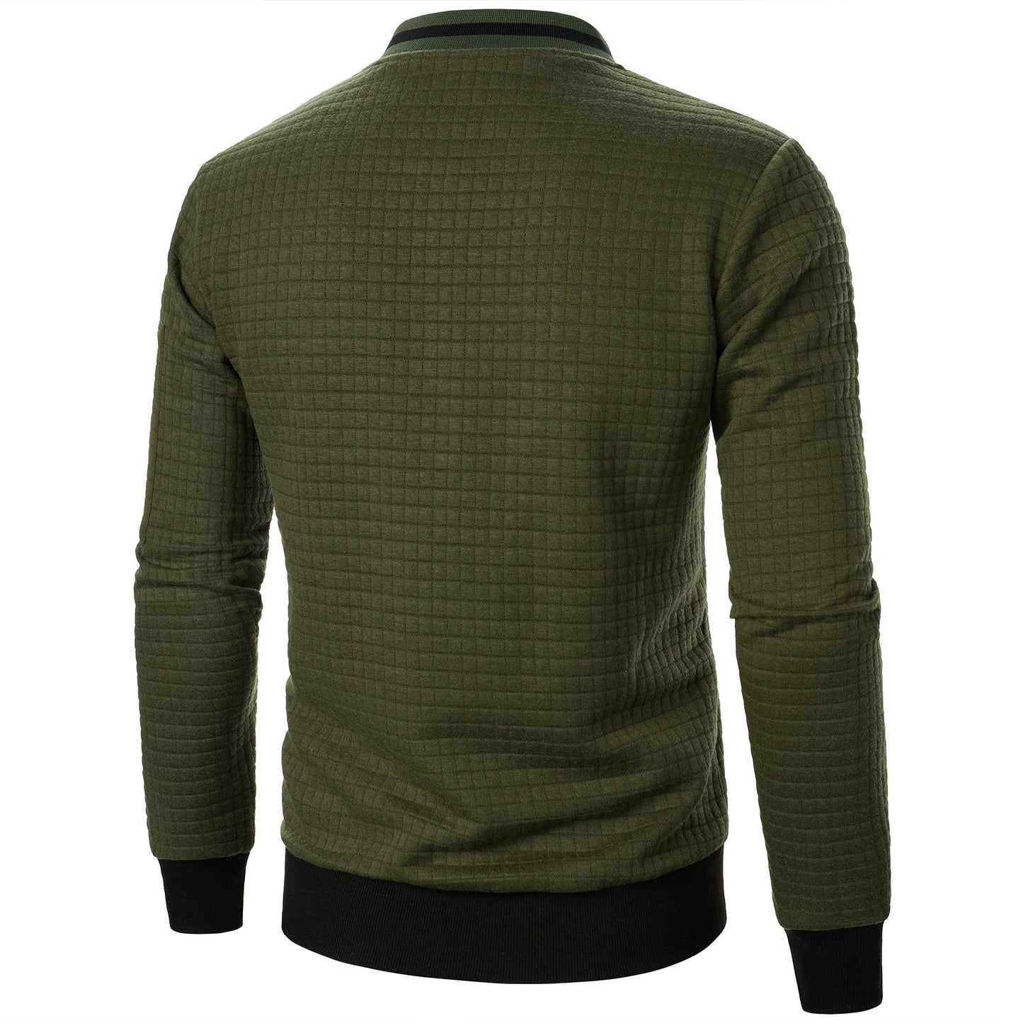 Classic Zip Up Mens Cotton Sweater