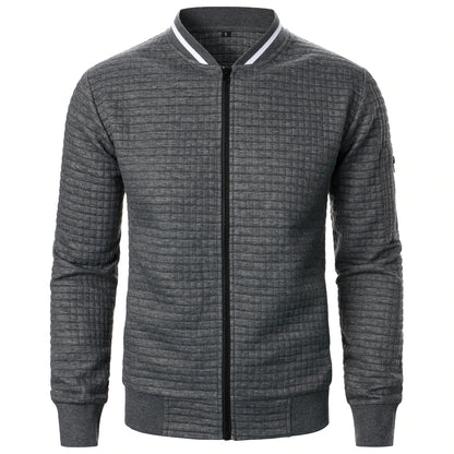 Classic Zip Up Mens Cotton Sweater