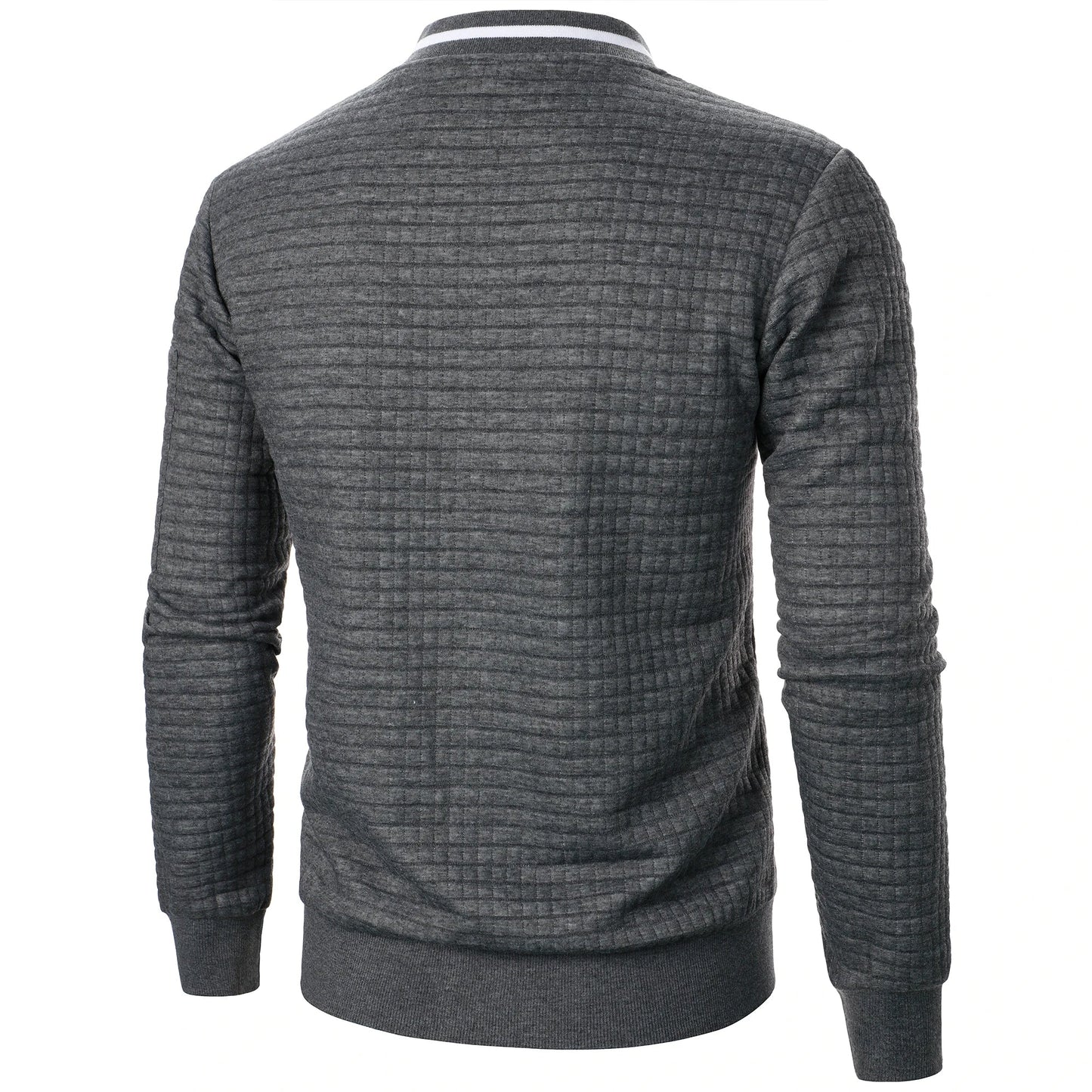 Classic Zip Up Mens Cotton Sweater