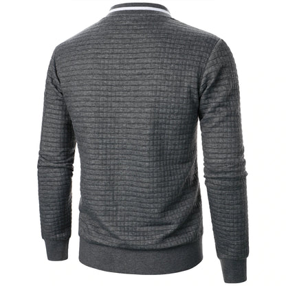 Classic Zip Up Mens Cotton Sweater