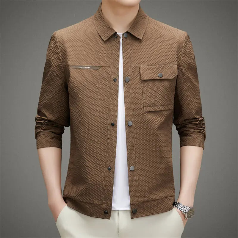 Timeless Mens Button Down Shirt Jacket