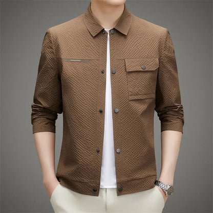 Timeless Mens Button Down Shirt Jacket