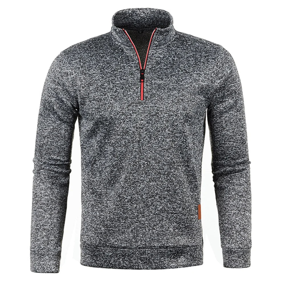 Warm Fleece Half Zip Mens Sweatshirt