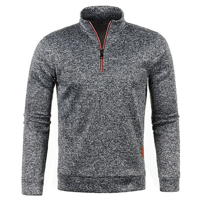 Warm Fleece Half Zip Mens Sweatshirt