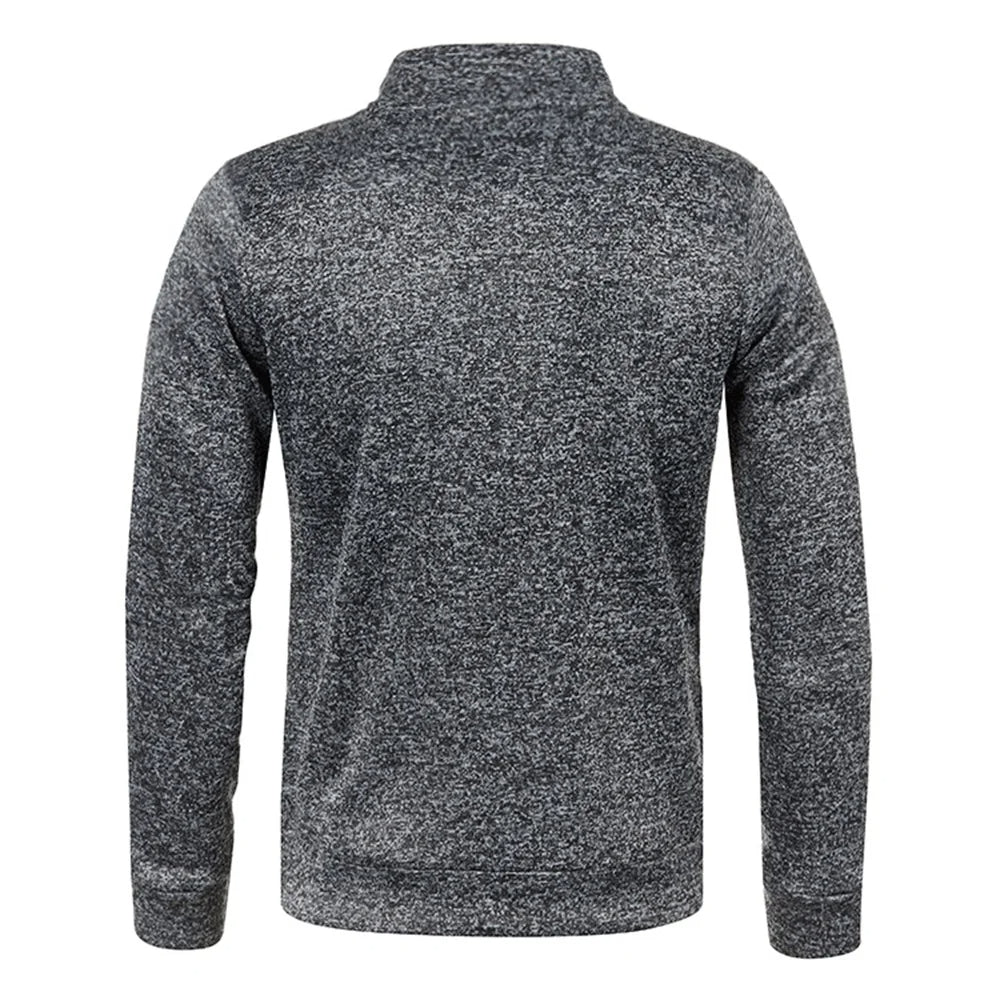 Warm Fleece Half Zip Mens Sweatshirt